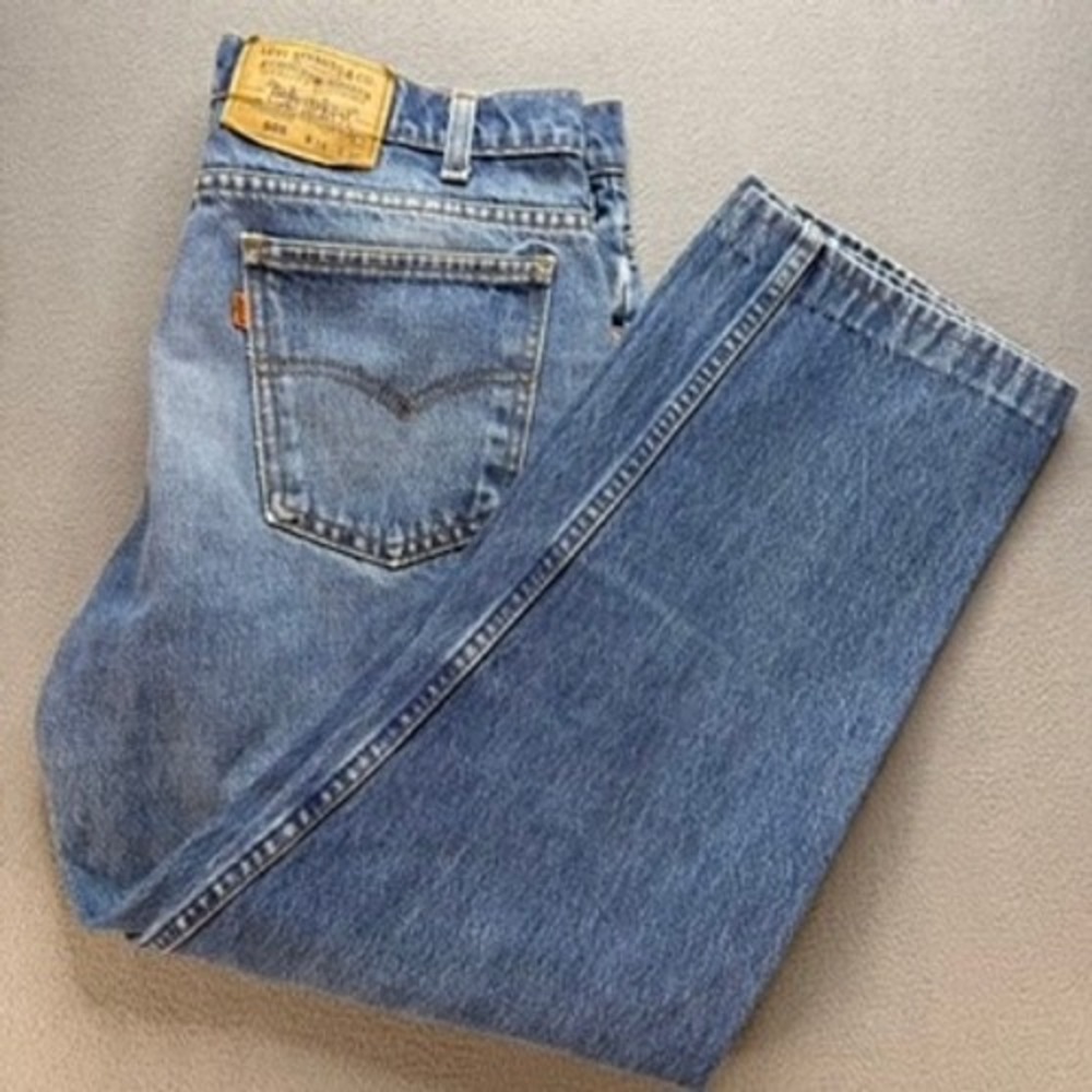 Vintage Levis 505 Jeans Mens 34x30 (Fits 32x24) Orange Tab Vintage USA